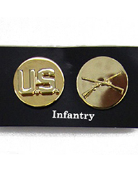 US EM Collar Disc, Infantry